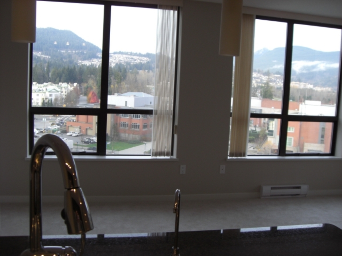 Living Room at 1002 - 2979 Glen Dr, Coquitlam Center, Coquitlam